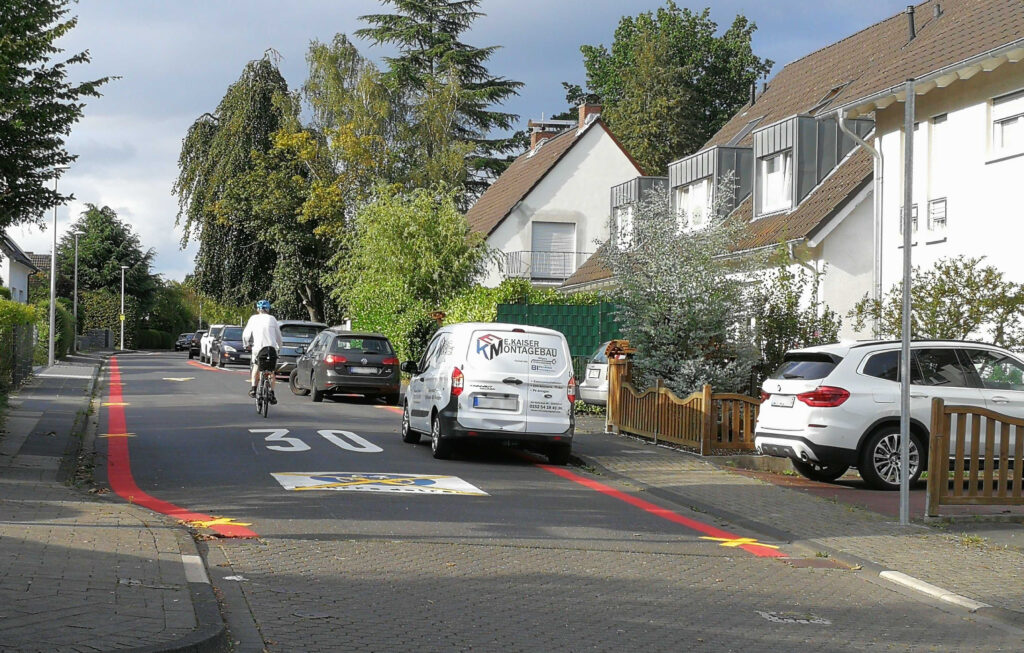 gestoppte Fahrradstraße Auf den Steinen Bonn